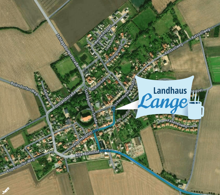 So finden Sie zu uns! Landhaus Lange in Petersdorf auf Fehmarn